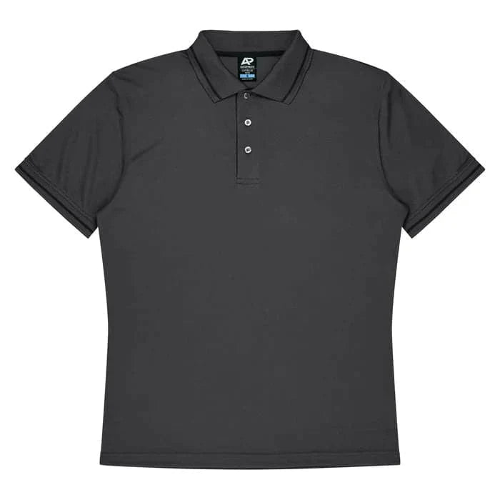 Aussie Pacific Cottesloe Kids Polo Shirt 3319  Aussie Pacific SLATE/BLACK 4 