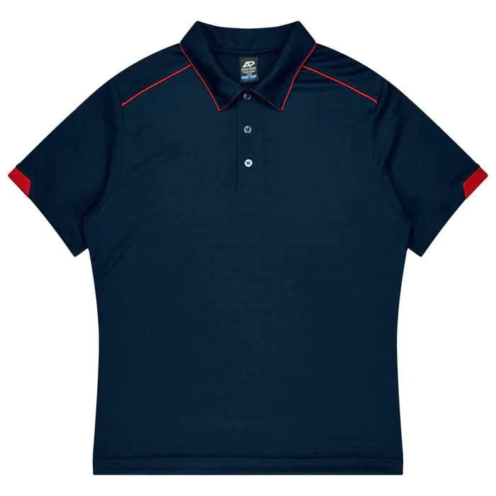 Aussie Pacific Currumbin Kids Polo Shirt 3320  Aussie Pacific NAVY/RED 4 