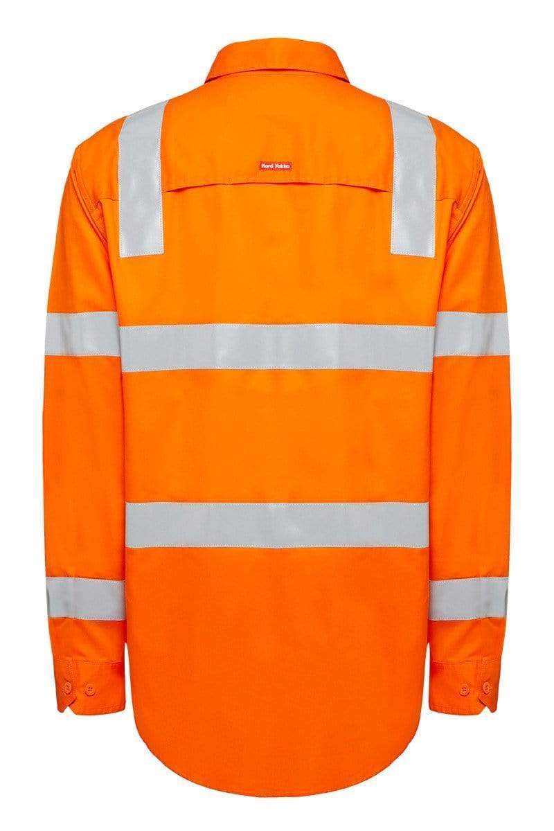 Hard Yakka Biomotion Taped Hi Vis Vic Rail Shirt Y04265 Work Wear Hard Yakka   