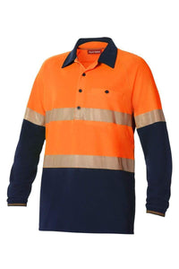 Hard Yakka Work Wear Hard Yakka HV2T LS VENT POLO T Y11379