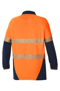 Hard Yakka Work Wear Hard Yakka HV2T LS VENT POLO T Y11379