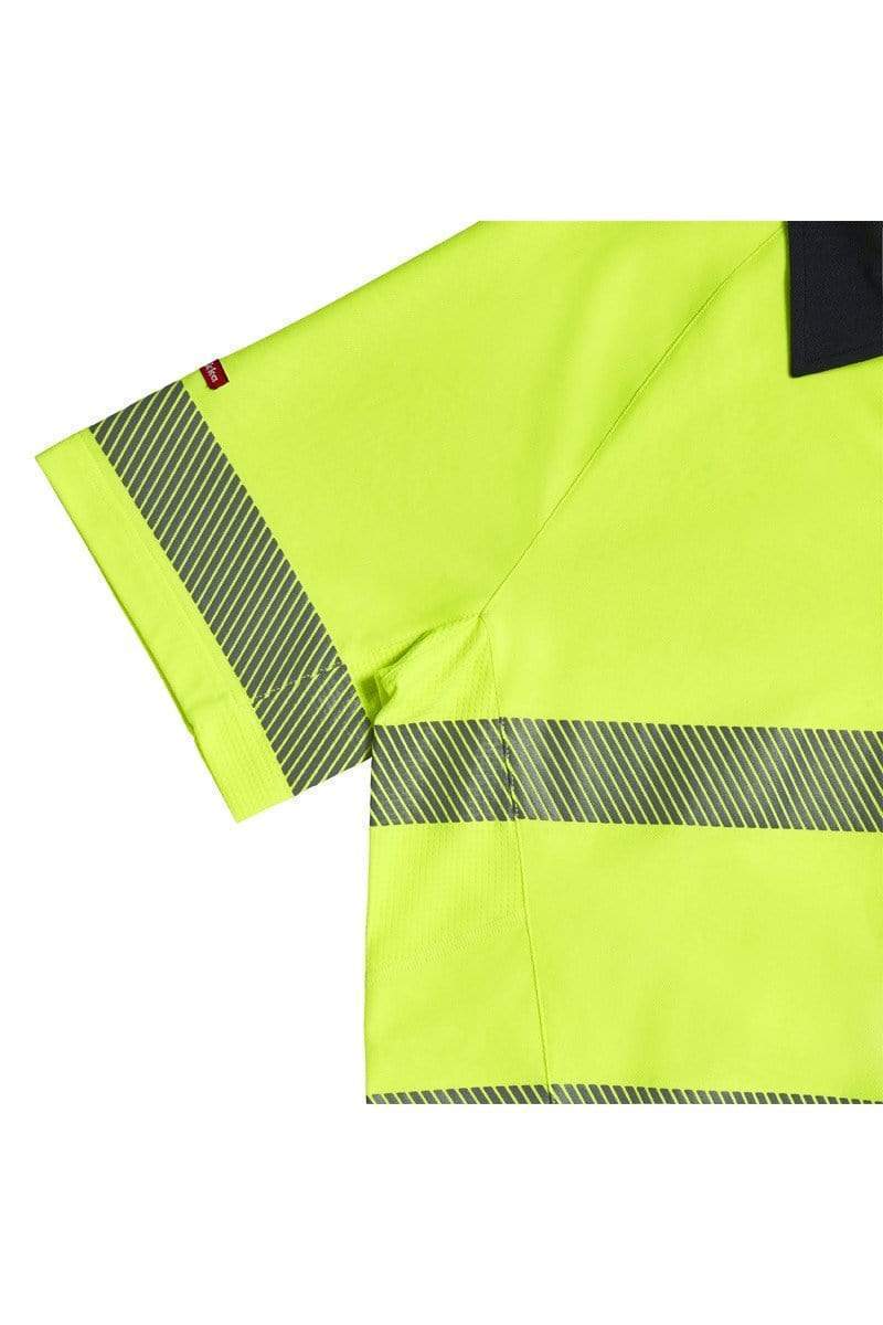 Hard Yakka Hi Vis Taped Polo Shirt Y11383 Work Wear Hard Yakka   