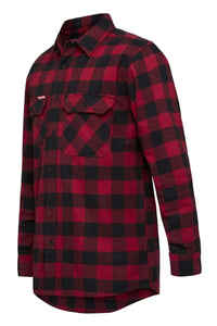 Hard Yakka Work Wear RED CHECK / S Hard Yakka SHIRT CH FLN L/S Y07295