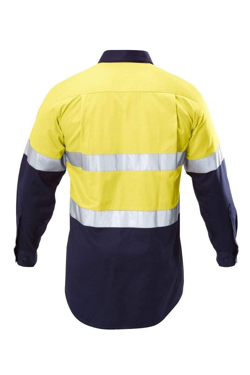 Hard Yakka Two Toned Reflective Taped Shirt Y07990 Work Wear Hard Yakka   