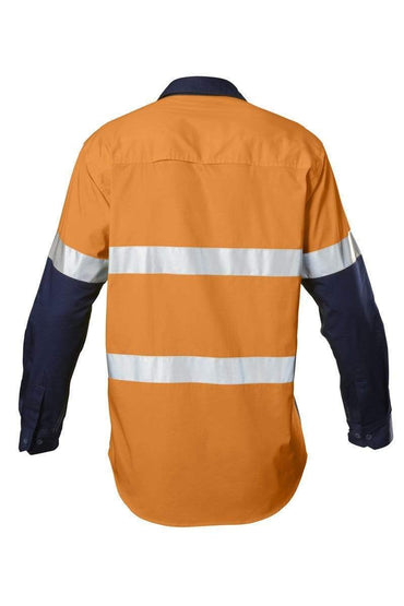 Hard Yakka Two Toned Reflective Vented Hi Vis Shirt Y07978 Work Wear Hard Yakka   