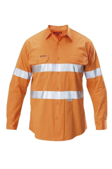 Hard Yakka Long Sleeve 3M Taped Hi Vis Shirt Y07996 Work Wear Hard Yakka   