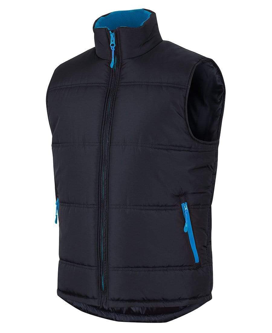 JB's puffer contrast vest 3ACV Casual Wear Jb's Wear Black/Aqua 2XS 