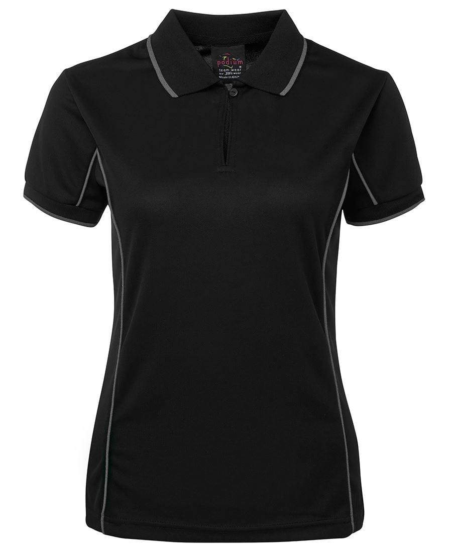 Jb's Wear Casual Wear Black/Grey / 8 JB'S Women’s Piping Polo 7LPI