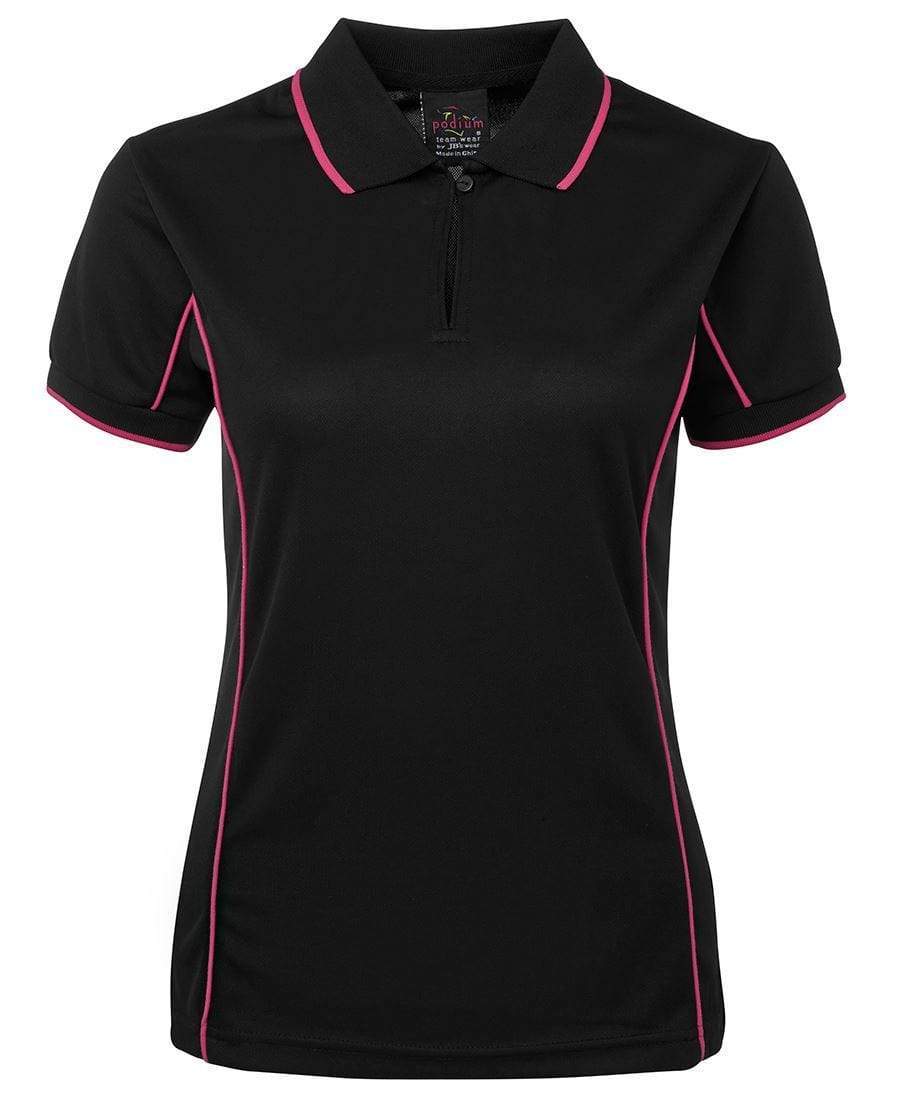 Jb's Wear Casual Wear Black/Pink / 8 JB'S Women’s Piping Polo 7LPI