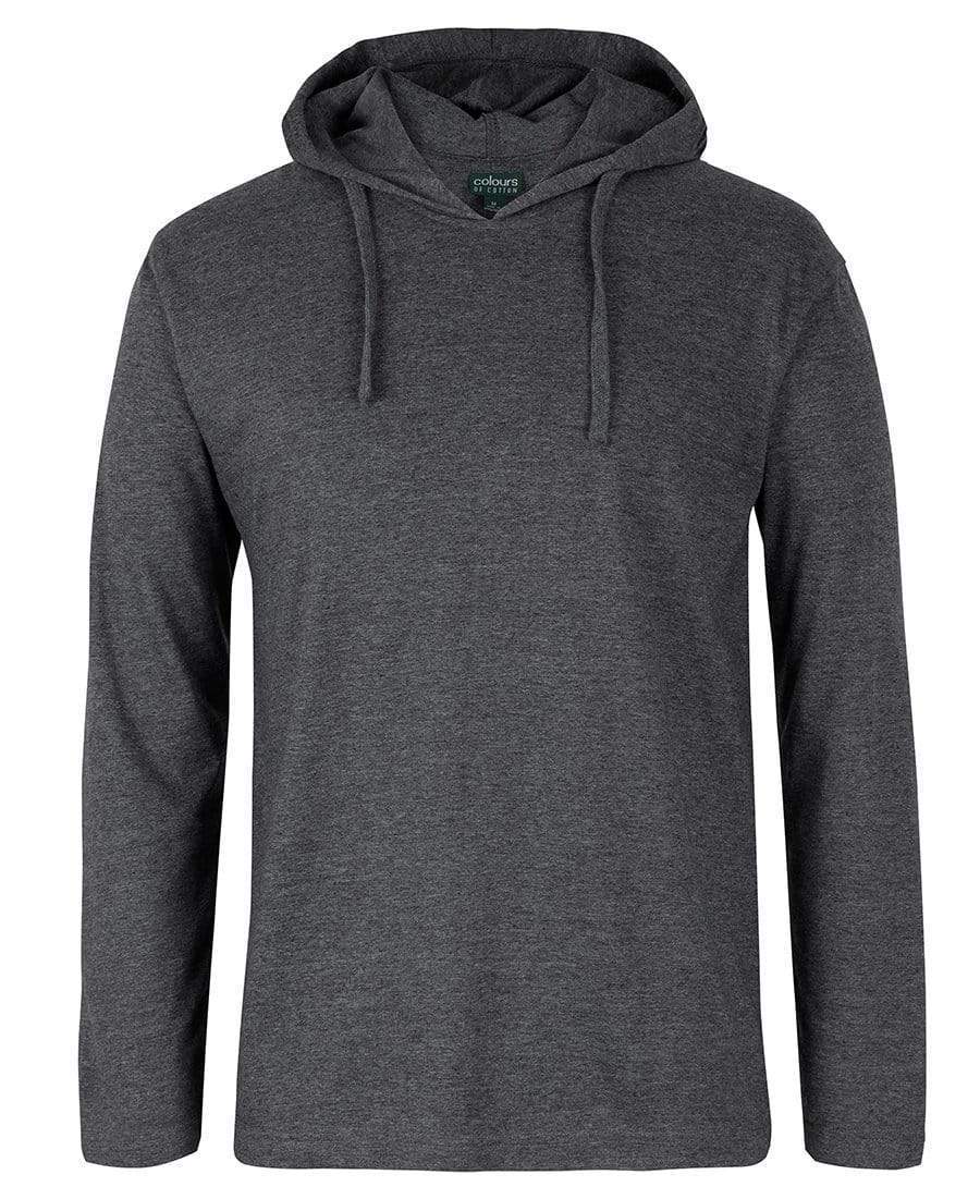 JB'S Wear Casual Wear Graphite Marle / 3XS JB'S long sleeve hooded t-shirt 1LST