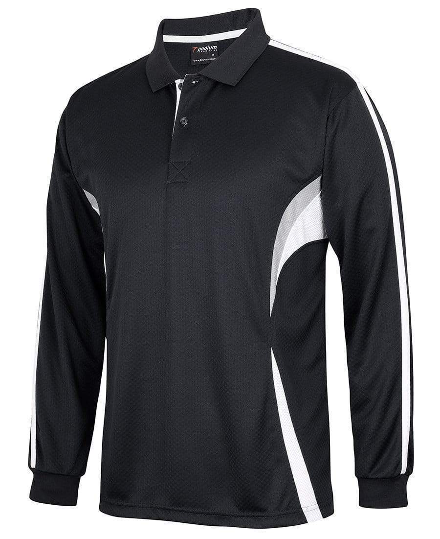 JB'S Wear Casual Wear Black/White/Grey / 2XS JB'S podium long sleeve cool polo 7CLP