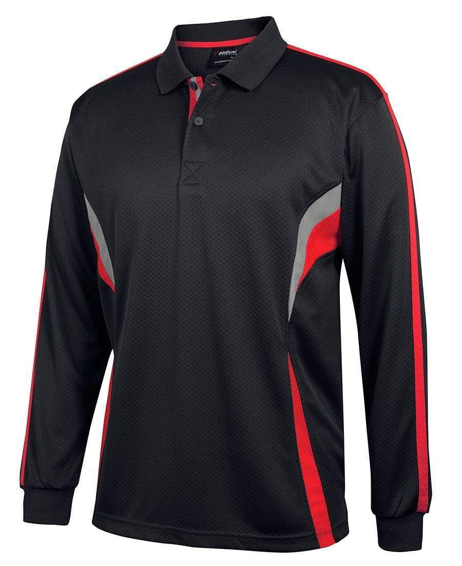 JB'S Wear Casual Wear Black/Red/Grey / 2XS JB'S podium long sleeve cool polo 7CLP