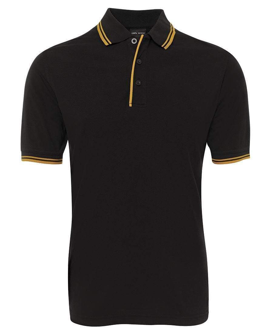 Jb's Wear Casual Wear Black/Gold / S Jb's Wear Contrast Polo 2CP