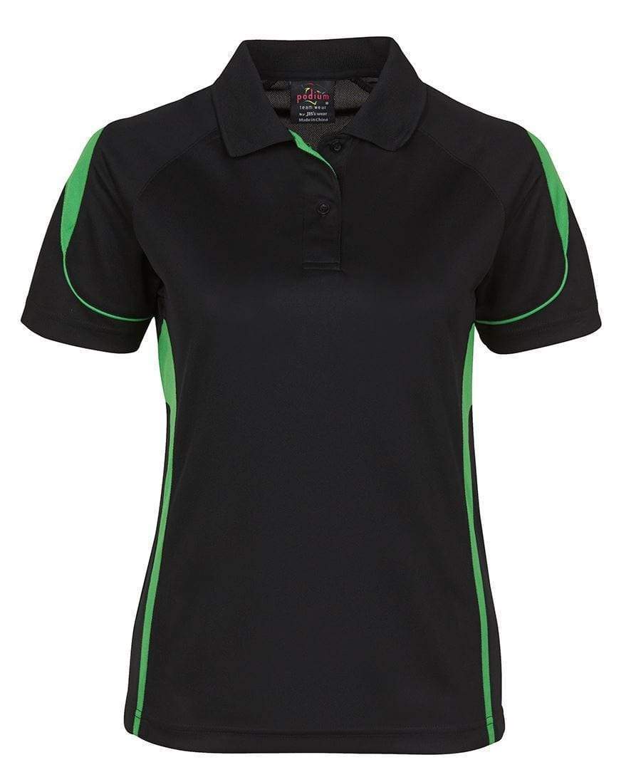 Jb's Wear Casual Wear Black/Pea Green / 8 JB'S Women’s Bell Polo 7BEL1