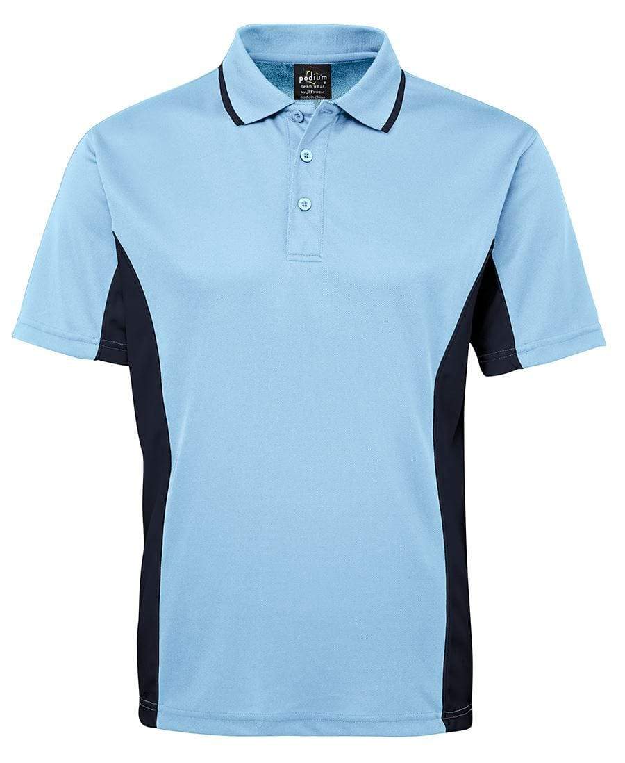 JB'S Contrast Polo 7PP Casual Wear Jb's Wear Lt Blue/Navy S 