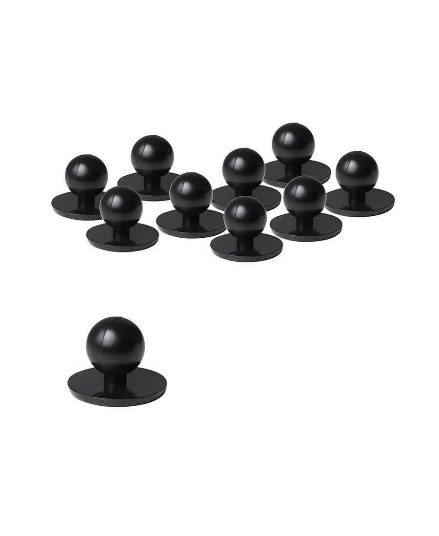 Jb's Wear Hospitality & Chefwear Black / (10 BAGS OF 10) JB'S Chef's Button 5BT