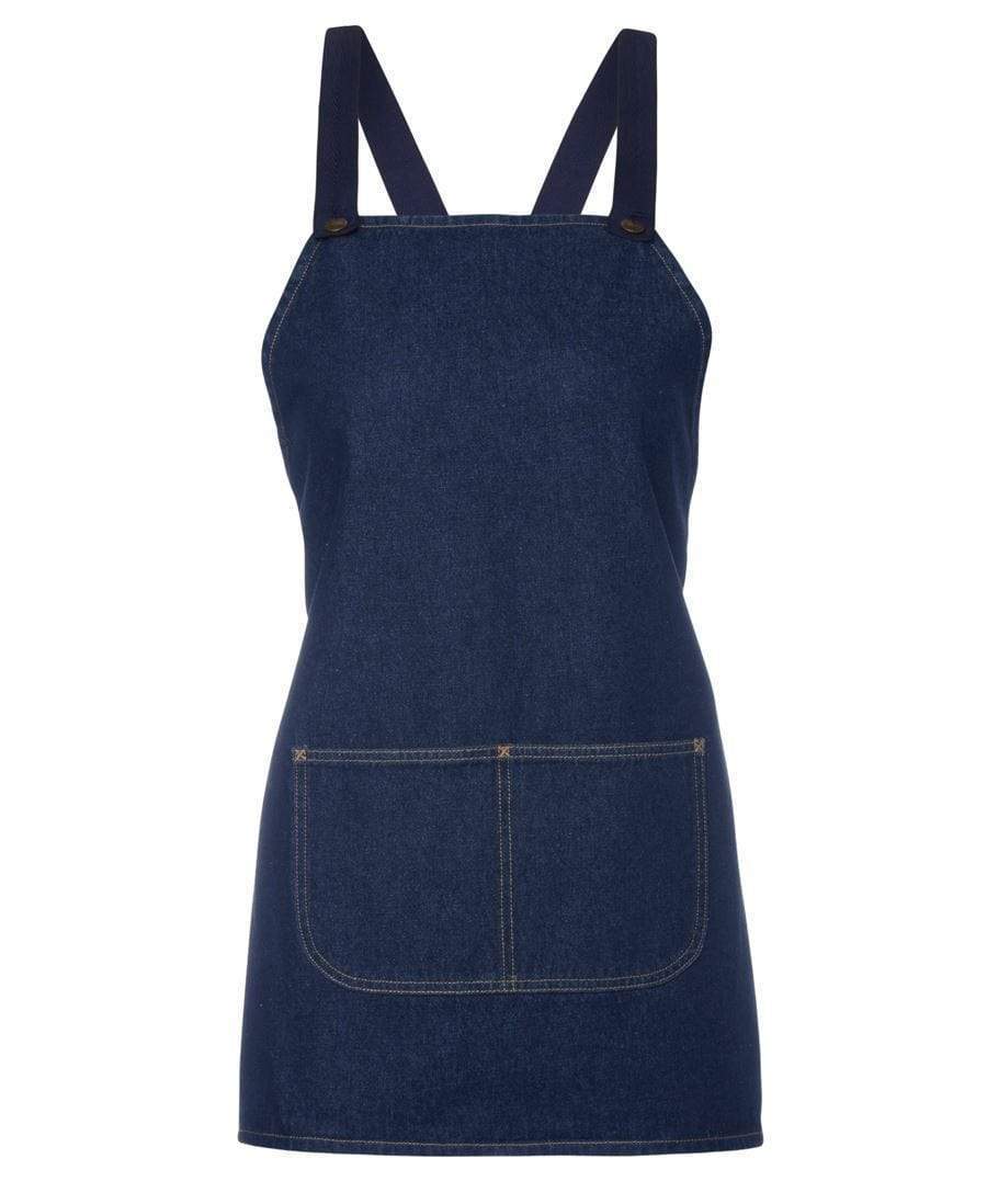 Jb's Wear Hospitality & Chefwear Navy / BIB 65 x 71cm JB'S Cross-Back Bib Denim Apron (Without Strap) 5ACBB