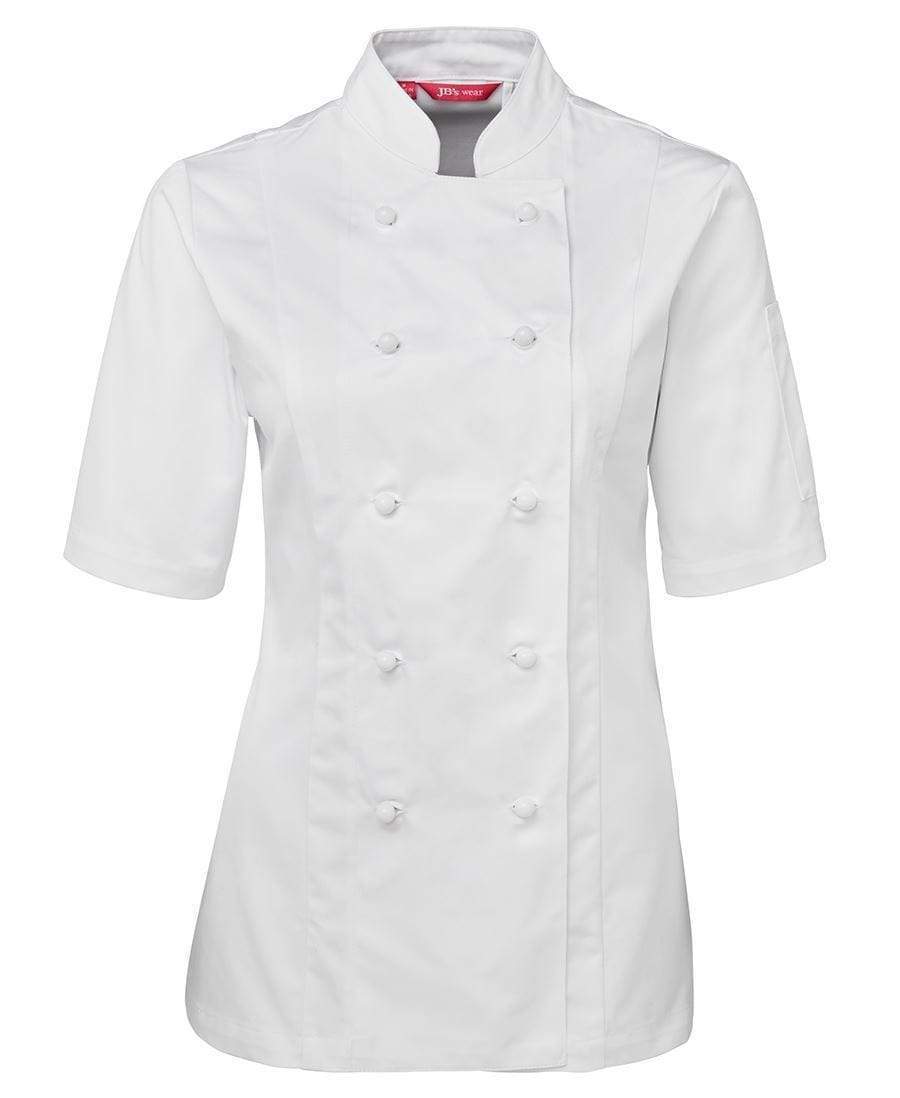 Jb's Wear Hospitality & Chefwear White / 6 JB'S Women’s Short Sleeve Chef's Jacket 5CJ21