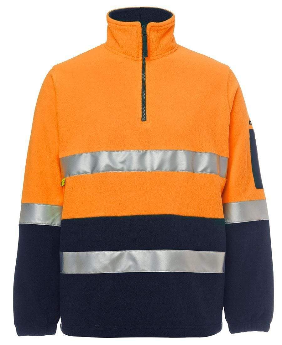 Jb's Wear Work Wear JB'S Hi-Vis 1/2 Zip Polar Fleece Sweat 6DNPF