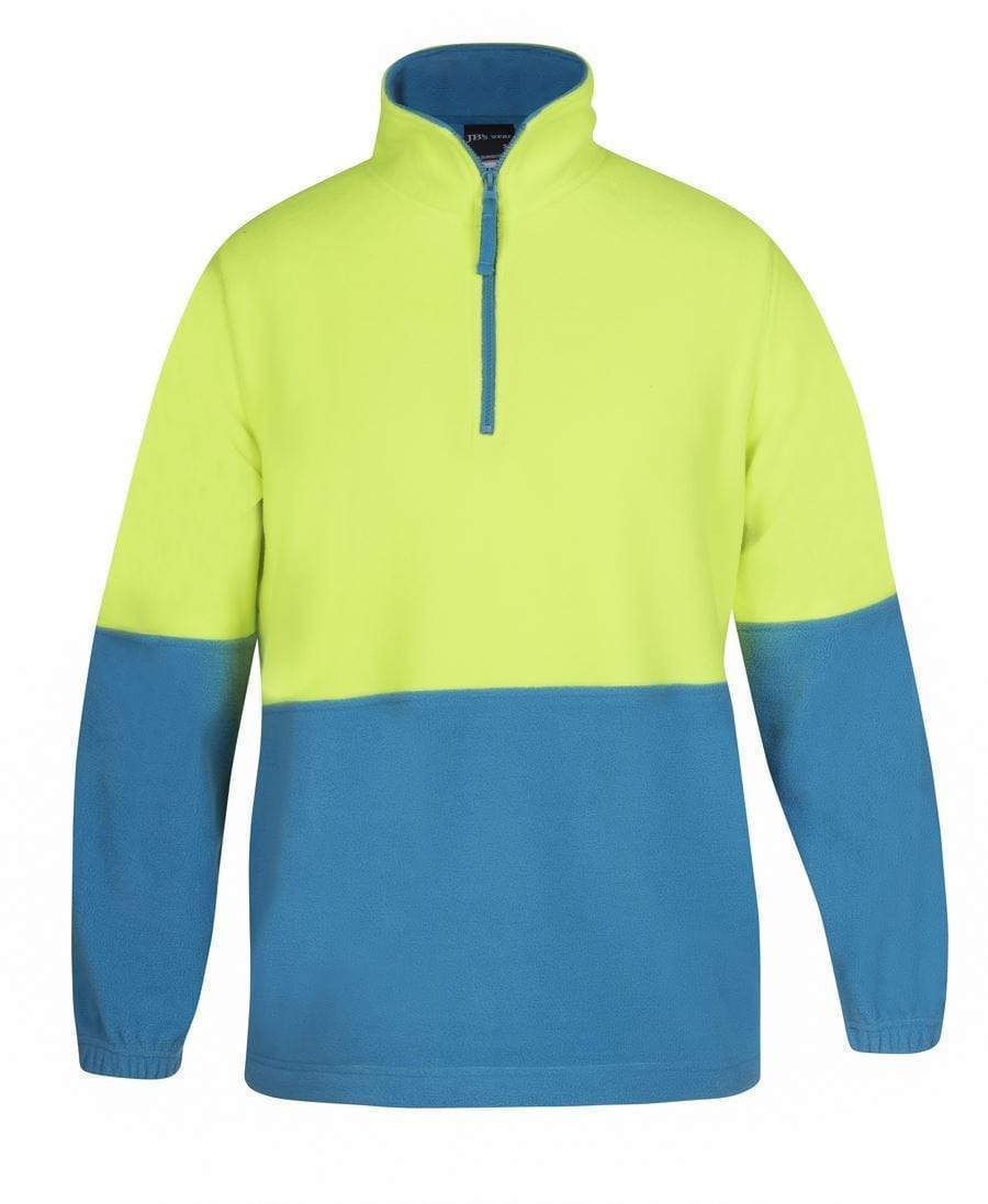 Jb's Wear Work Wear JB'S Hi-Vis 1/2 Zip Polar Fleece Sweat 6HVPF