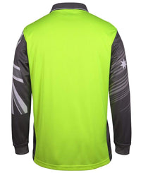 JB'S Wear Work Wear JB's Hi vis long sleeve Southern Cross polo 6HSCL