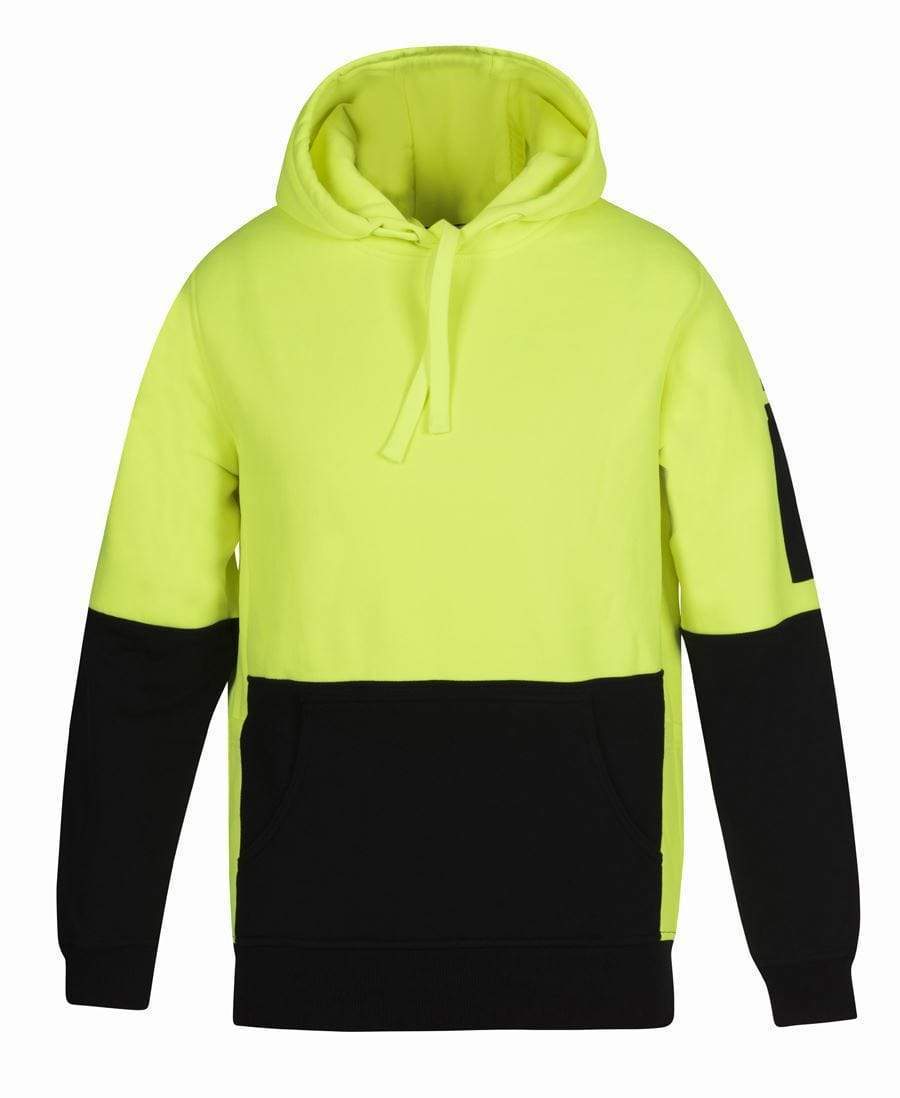 Jb's Wear Work Wear Lime/Black / S JB'S Hi-Vis Pull Over Hoodie 6HVPJ