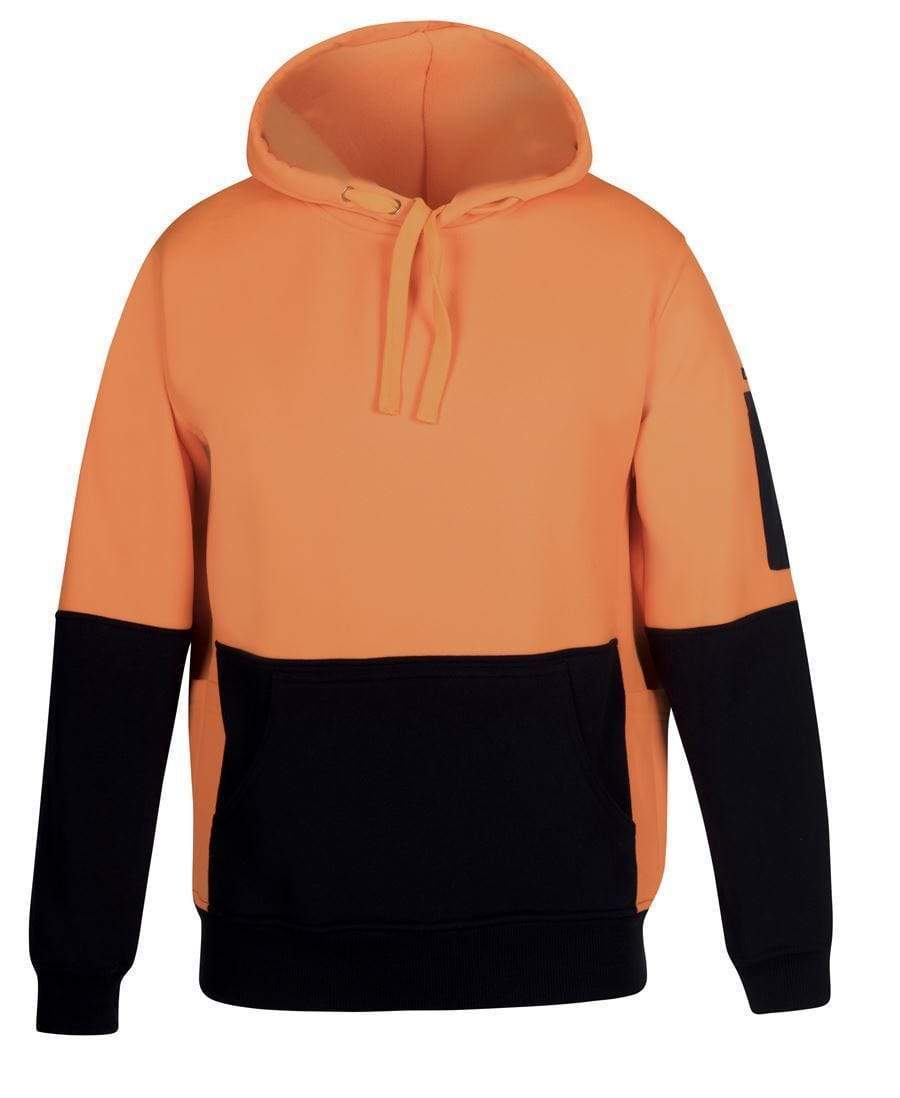 Jb's Wear Work Wear Orange/Navy / S JB'S Hi-Vis Pull Over Hoodie 6HVPJ