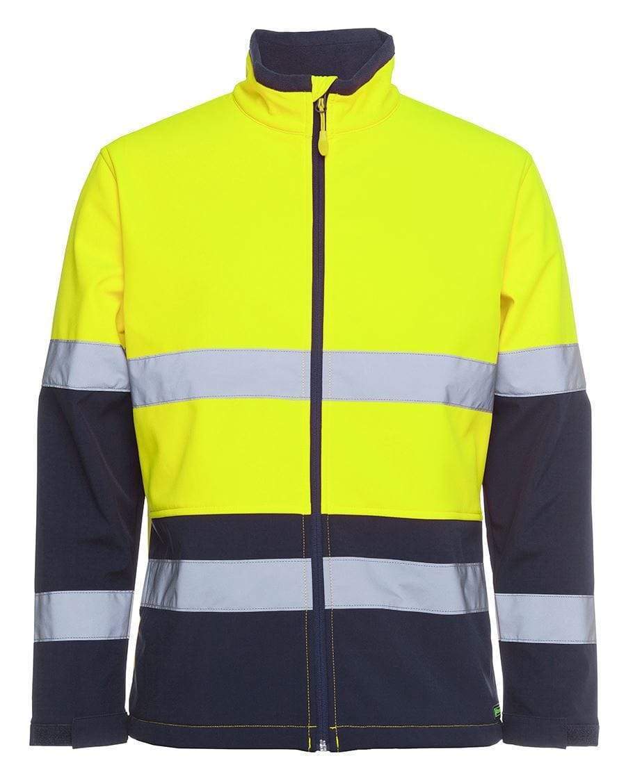 Jb's Wear Work Wear Lime/Navy / XS JB'S Hi-Vis Water Resistant Softshell Jacket 6DWJ