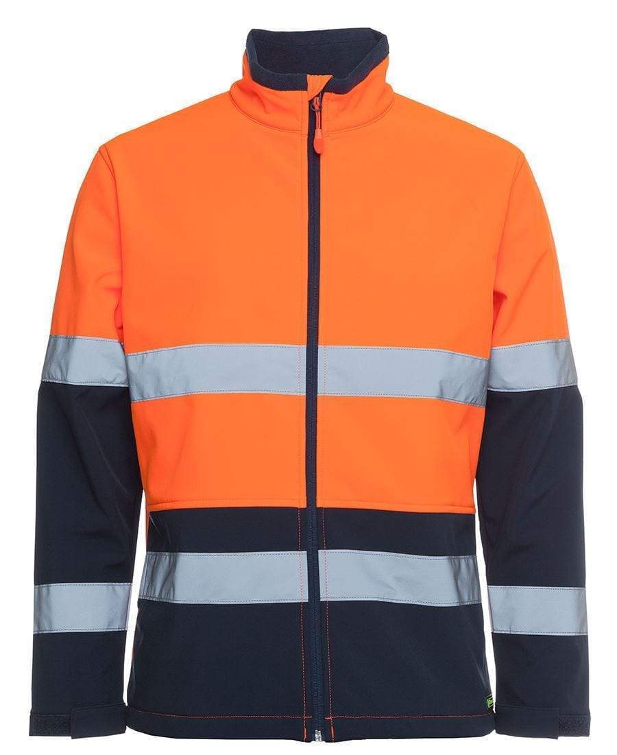 Jb's Wear Work Wear Orange/Navy / XS JB'S Hi-Vis Water Resistant Softshell Jacket 6DWJ