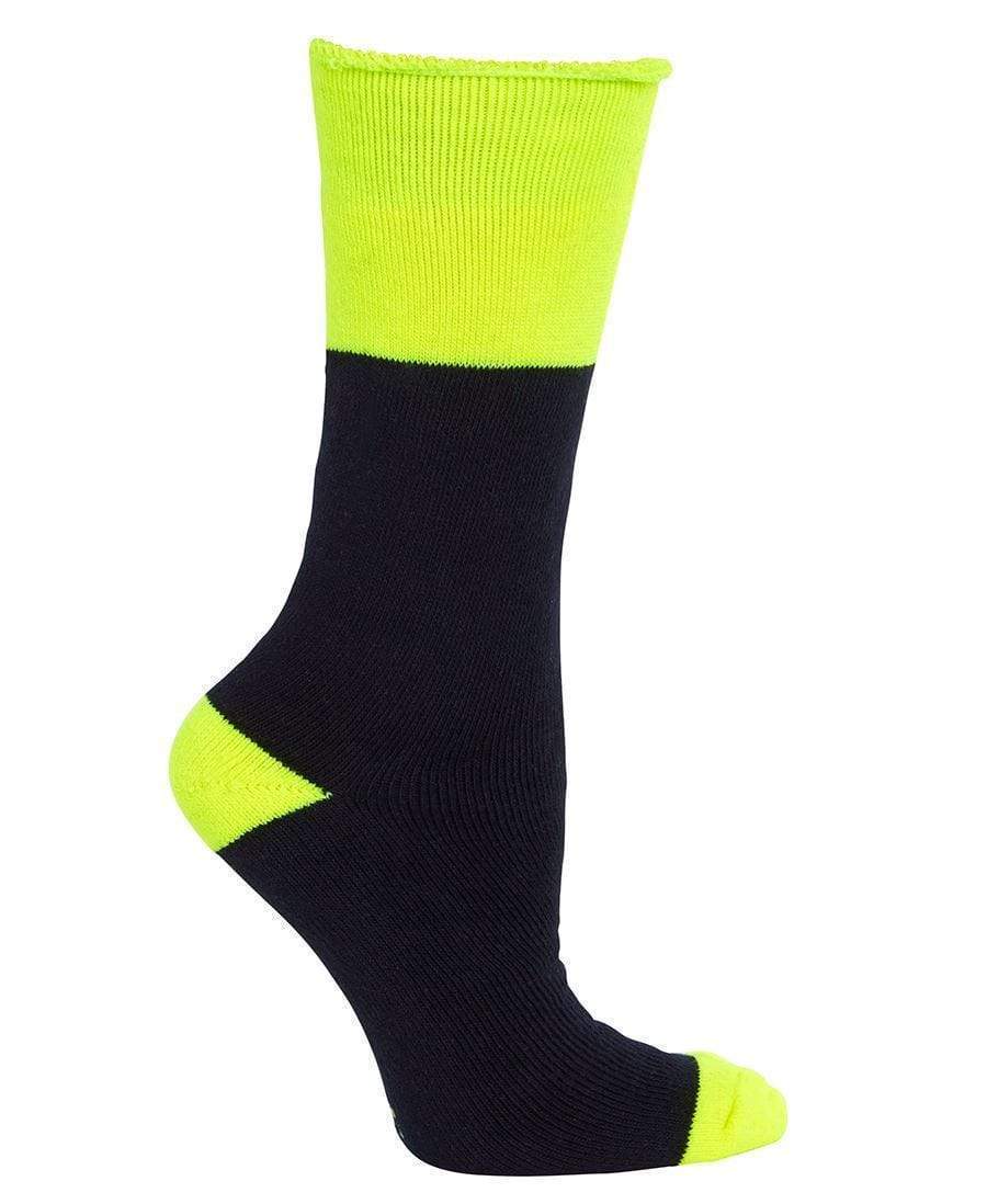 Jb's Wear Work Wear Navy/Lime / Regular JB'S Work Socks (3 Pack) 6WWS