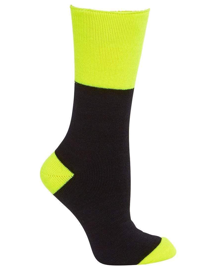 Jb's Wear Work Wear Black/Lime / Regular JB'S Work Socks (3 Pack) 6WWS