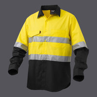 KingGee WorkCool 2 Hi Vis Reflective Long Sleeve Work Shirt K54880