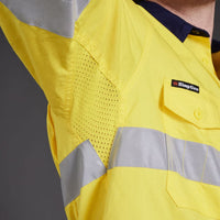 KingGee WorkCool 2 Hi Vis Reflective Long Sleeve Work Shirt K54880