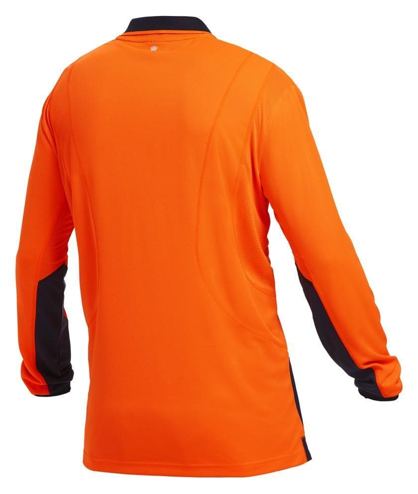 KingGee Work Wear KingGee Workcool 2 Hyperfreeze Hi Vis Polo L/S K54840