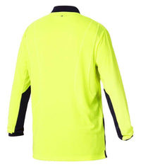 KingGee Work Wear KingGee Workcool 2 Hyperfreeze Hi Vis Polo L/S K54840