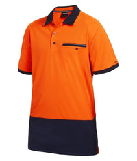 KingGee Work Wear KingGee Workcool 2 Hyperfreeze Hi Vis Polo S/S K54845