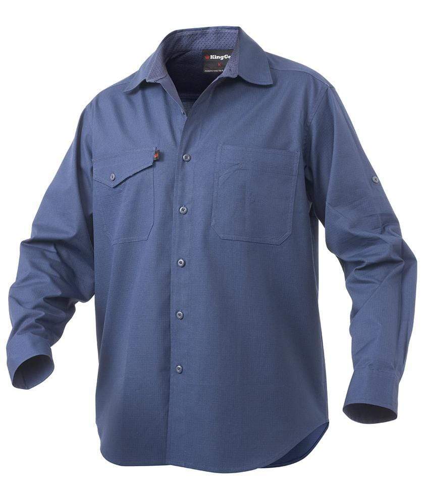 KingGee Work Wear Sky / 2XS KingGee Workcool 2 Shirt L/S K14820