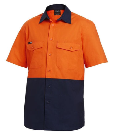 KingGee Work Wear KingGee Workcool 2 Spliced Shirt S/S K54875