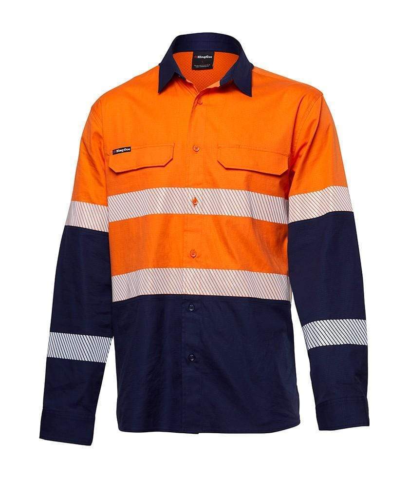 KingGee Work Wear KingGee Workcool Pro Hi Vis Reflective Shirt L/S  (NEW) K54028