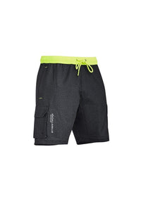 SYZMIK mens streetworx stretch work board short zs240 Work Wear Syzmik Grey Marle XXS 