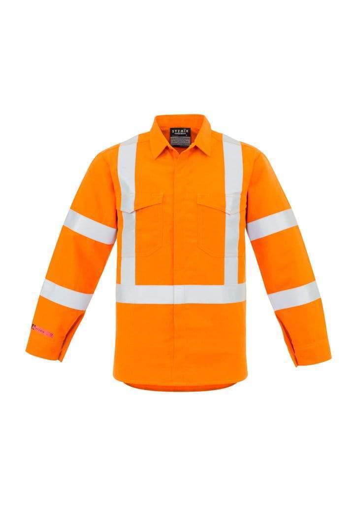 SYZMIK Men’s X Back Taped FR Shirt ZW137 Work Wear Syzmik Orange XXS 