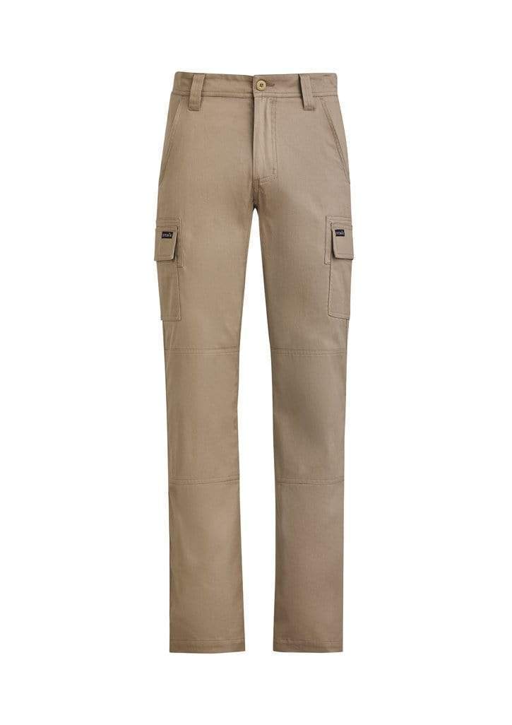 SYZMIK mens lightweight drill cargo pant zp505 Work Wear Syzmik Khaki 132 