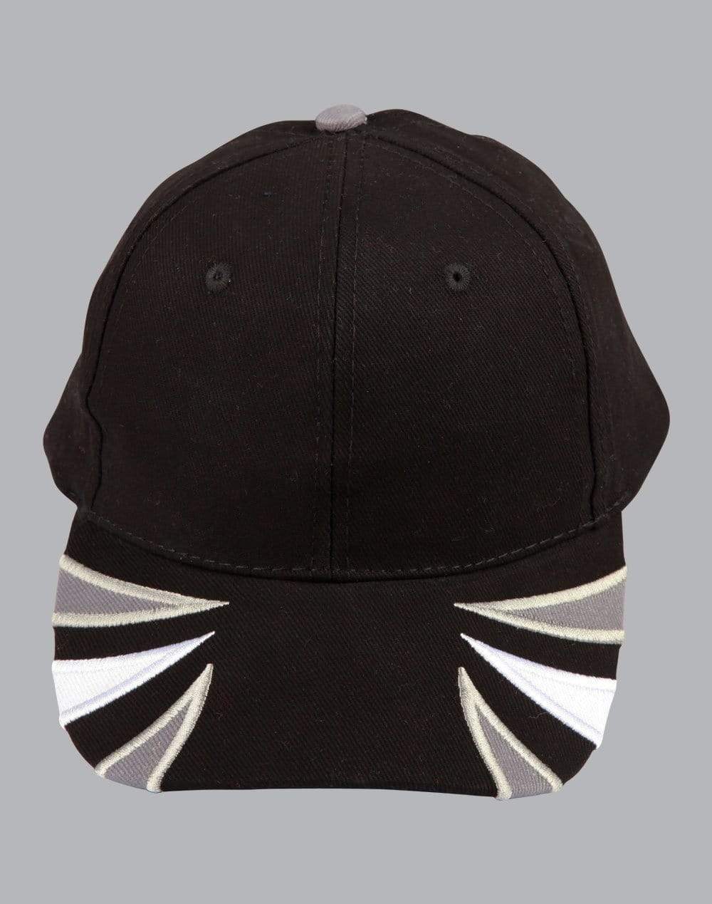 Bathurst Colours Cap Ch80 Active Wear Winning Spirit Black/White/Grey One size 