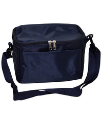 Cooler Bag - 6 Can Cooler Bag B6001 Active Wear Winning Spirit Navy "(w)21cm x (h)16cm x (d)14cm, Capacity: 375ml x 6" 