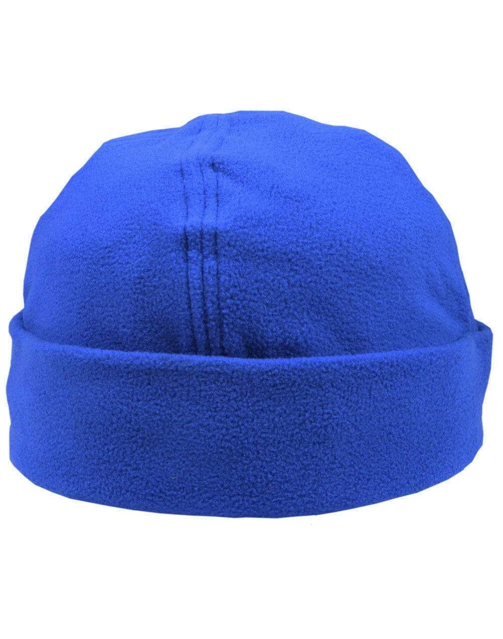 Polar Fleece Beanie Ch27 Active Wear Winning Spirit Royal One size fits most 