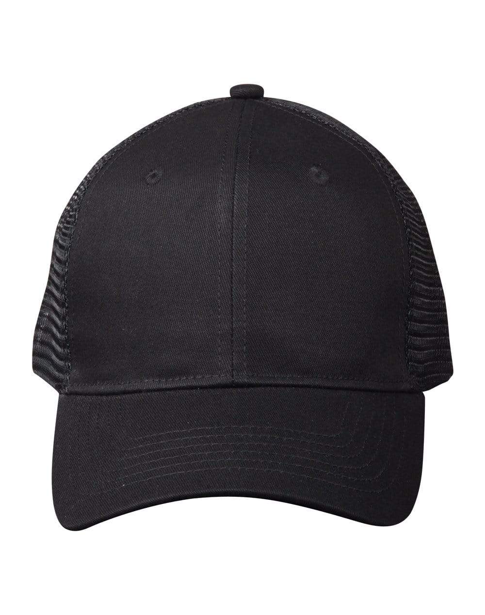 Premium Cotton Trucker Cap Ch89 Active Wear Winning Spirit Black/Black One size 