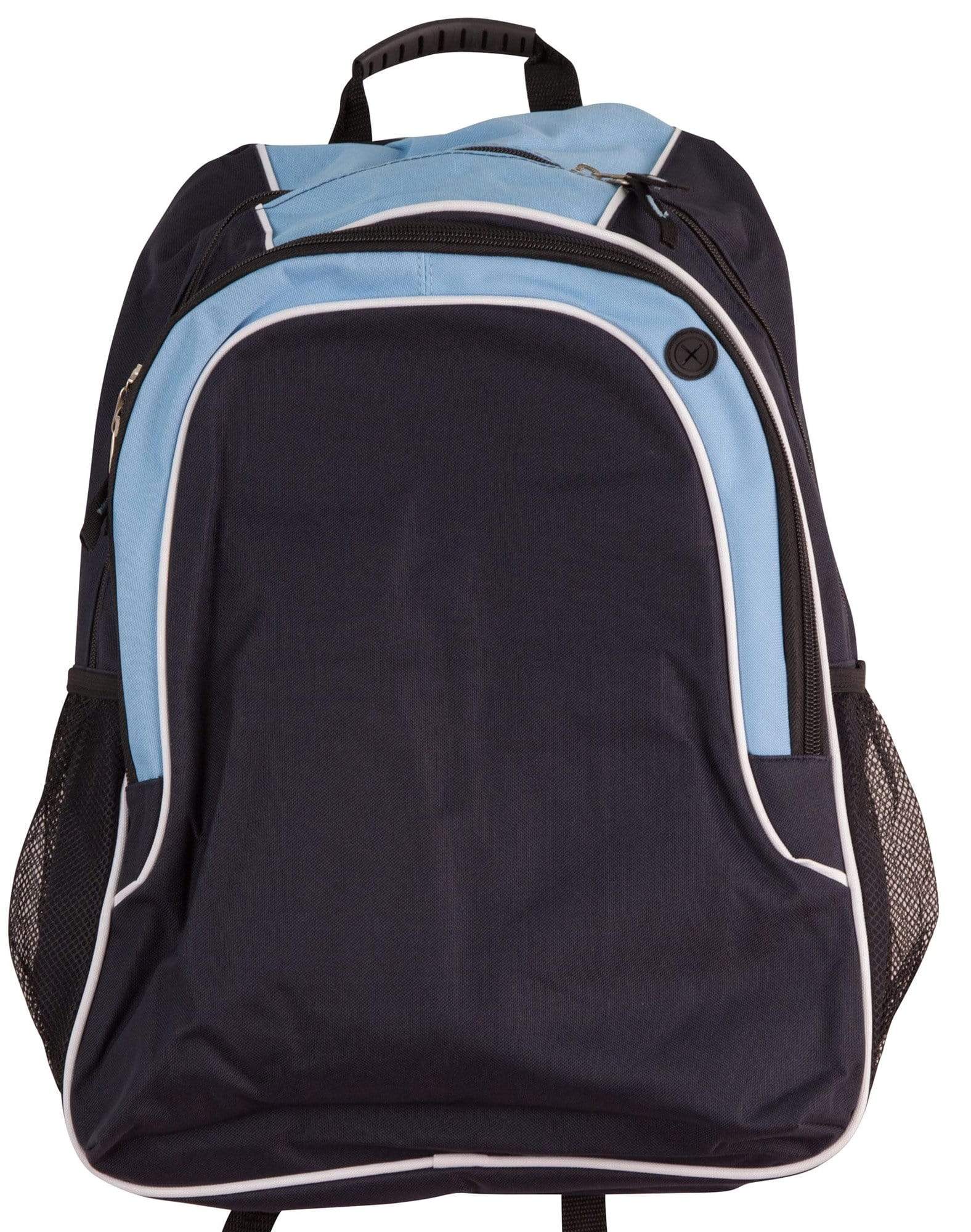 WINNER BACKPACK B5020 Active Wear Winning Spirit Navy/White/Skyblue "(w)35.5cm (h) 43cm (d)15.5cm Capacity: 23 Litres" 