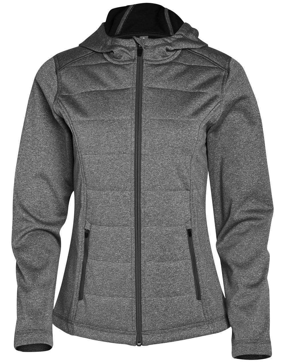 Winning Spirit Jasper Cationic Quilted Jacket- Ladies Jk52 Active Wear Winning Spirit Charcoal 6 