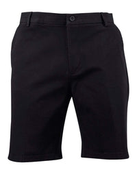 Winning Spirit Mens Slimfit Boston Chino Shorts M9381 Active Wear Winning Spirit Black 72 