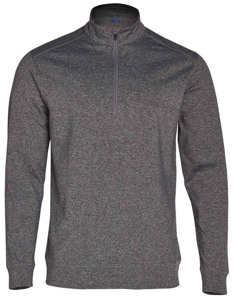 Winning Spirit Ultimate Half Zip Long Sleeve Sweat Top Mens FL25 Active Wear Winning Spirit Charcoal XS 